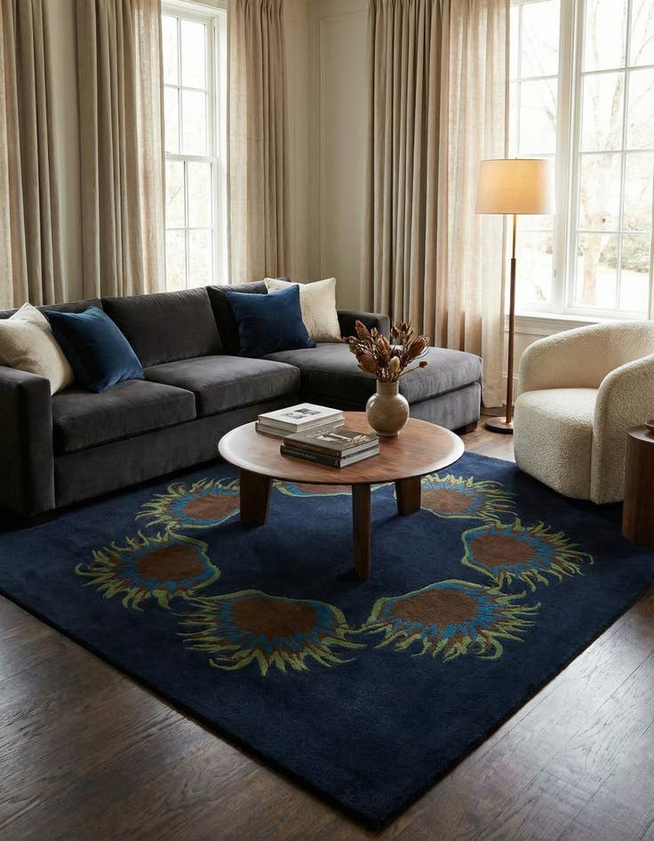 Detail image of 7' 5 x 7' 8 Luna Square Rug