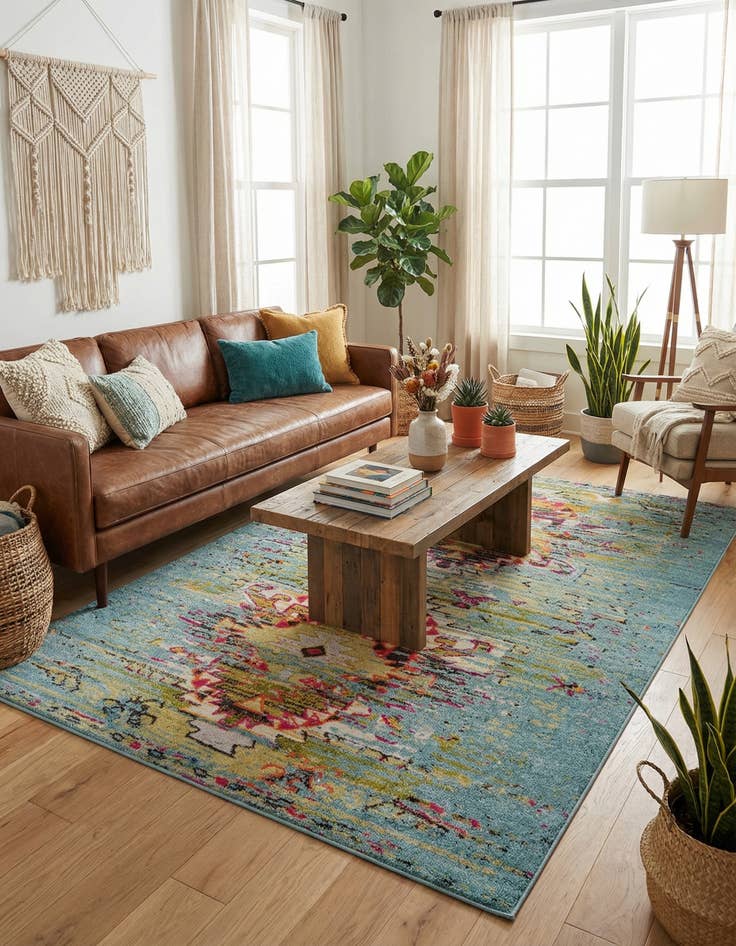 Detail image of 7' x 10'  Washable Arte Rug