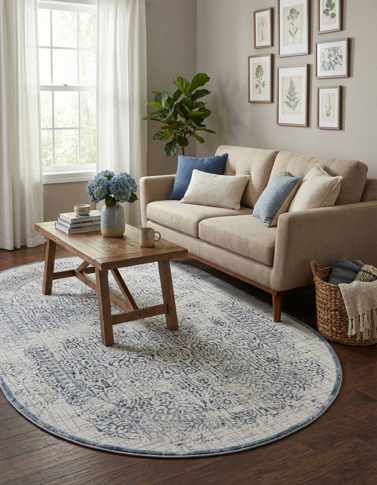 Detail image of  5' 3 x 8' Derbyshire Oval Rug