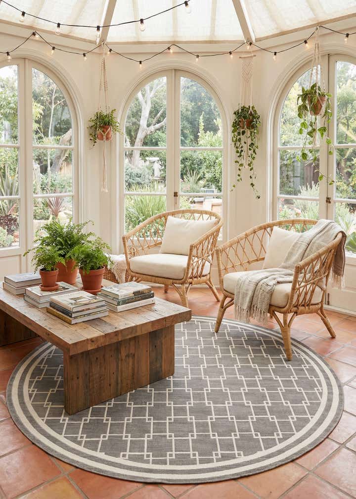 Jill Zarin 7' 10 x 7' 10 Metropolitan Uptown Round Rug