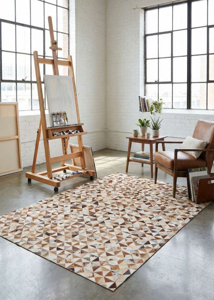 5' 4 x 7' 7 Cowhide Rug