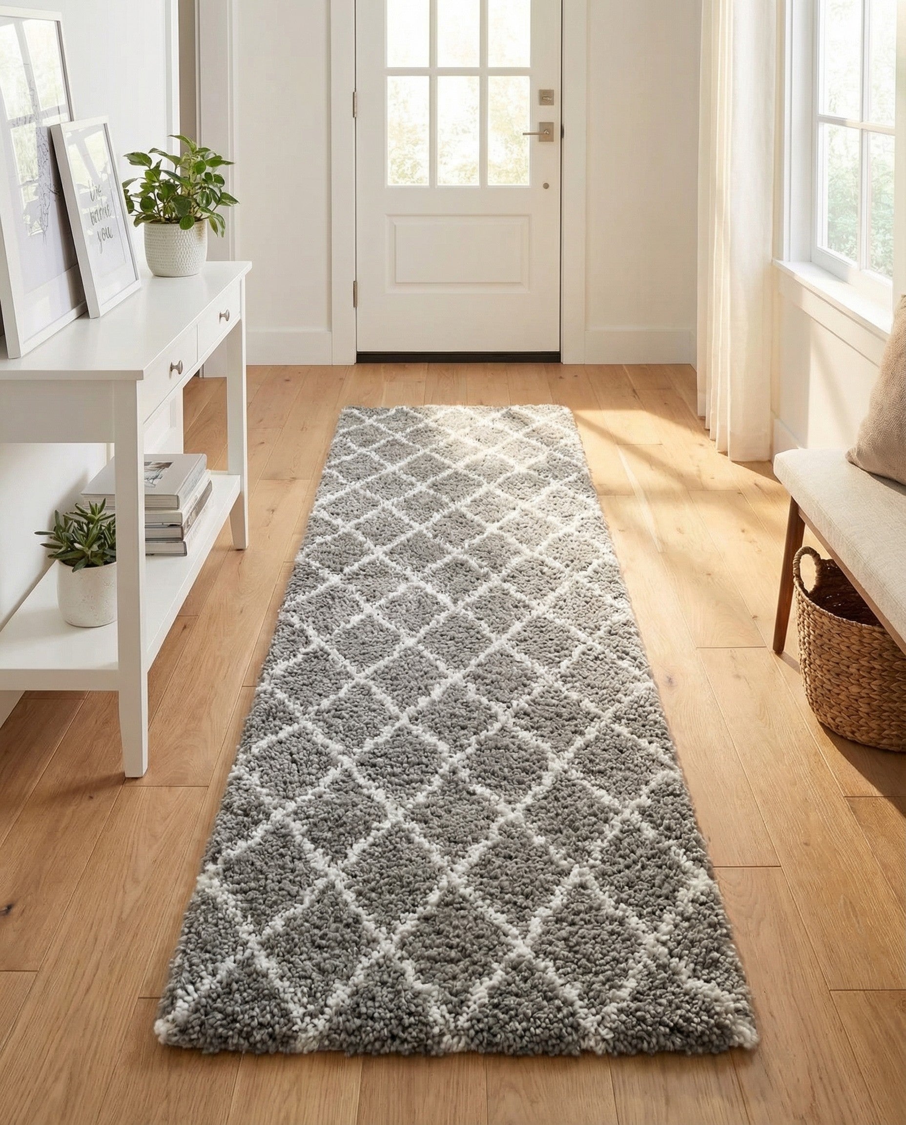  2' 7 x 10' Moroccan Shag Runner Rug