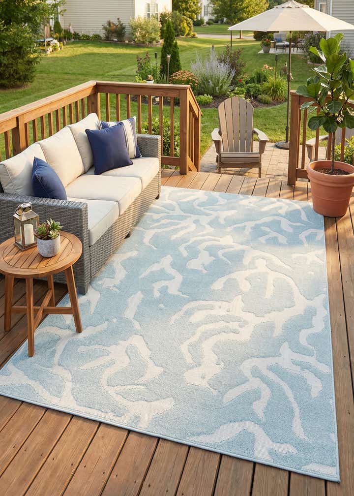 5' x 8' Easy-Clean Sabrina Soto Indoor / Outdoor Rug
