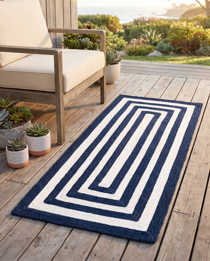 Detail image of 2' x 4' 1 Easy-Clean Eco Verse Washable Indoor / Outdoor Runner Rug