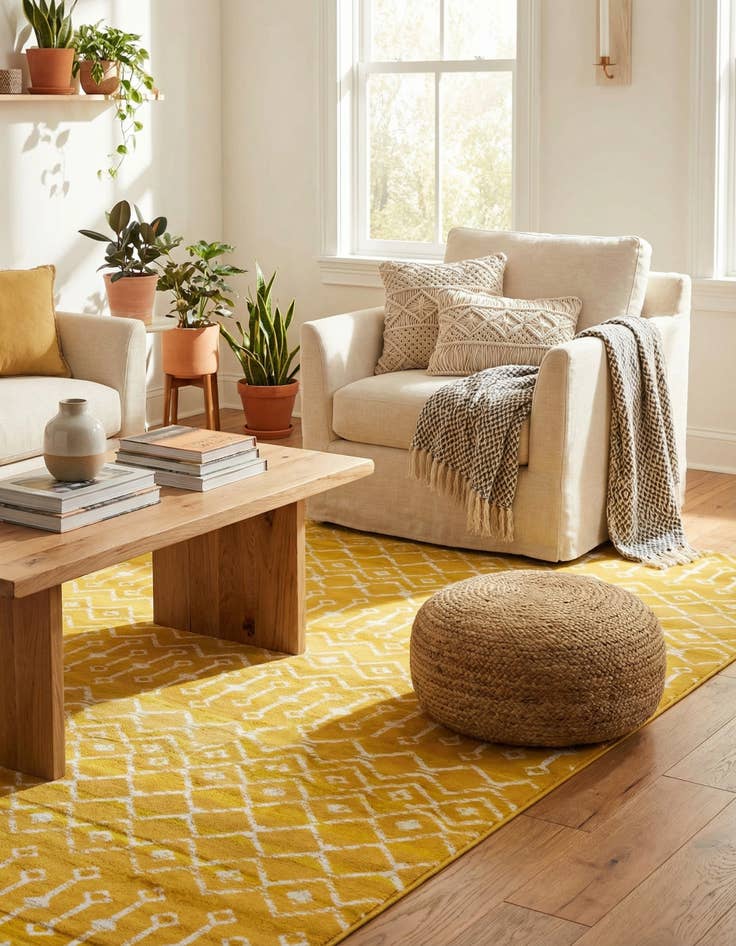 Detail image of 7' x 10' Kasbah Trellis Rug