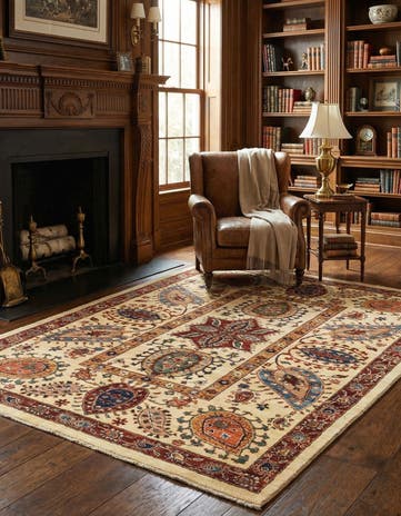 5' 1 x 6' 5 Hand Knotted Ariana Ziegler Rug