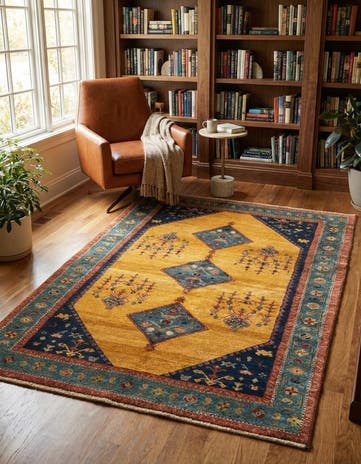 4' 8 x 6' 11 Gabbeh Rug
