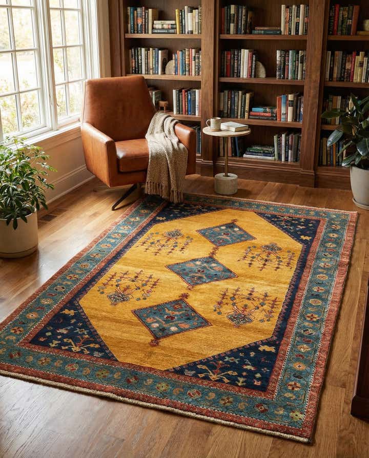 4' 8 x 6' 11 Gabbeh Rug