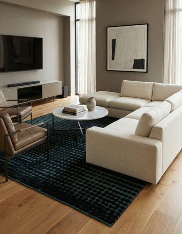 6' 4 x 10' Hand Knotted Darya Wool Rug