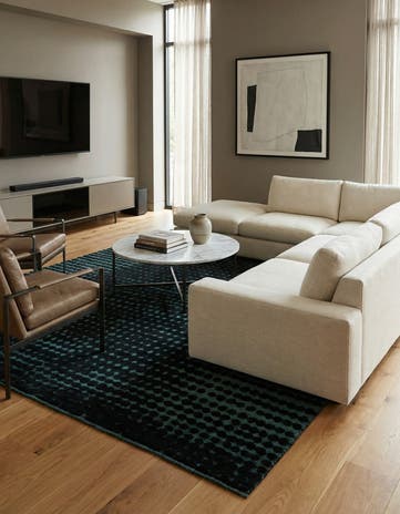 6' 4 x 10' Hand Knotted Darya Wool Rug