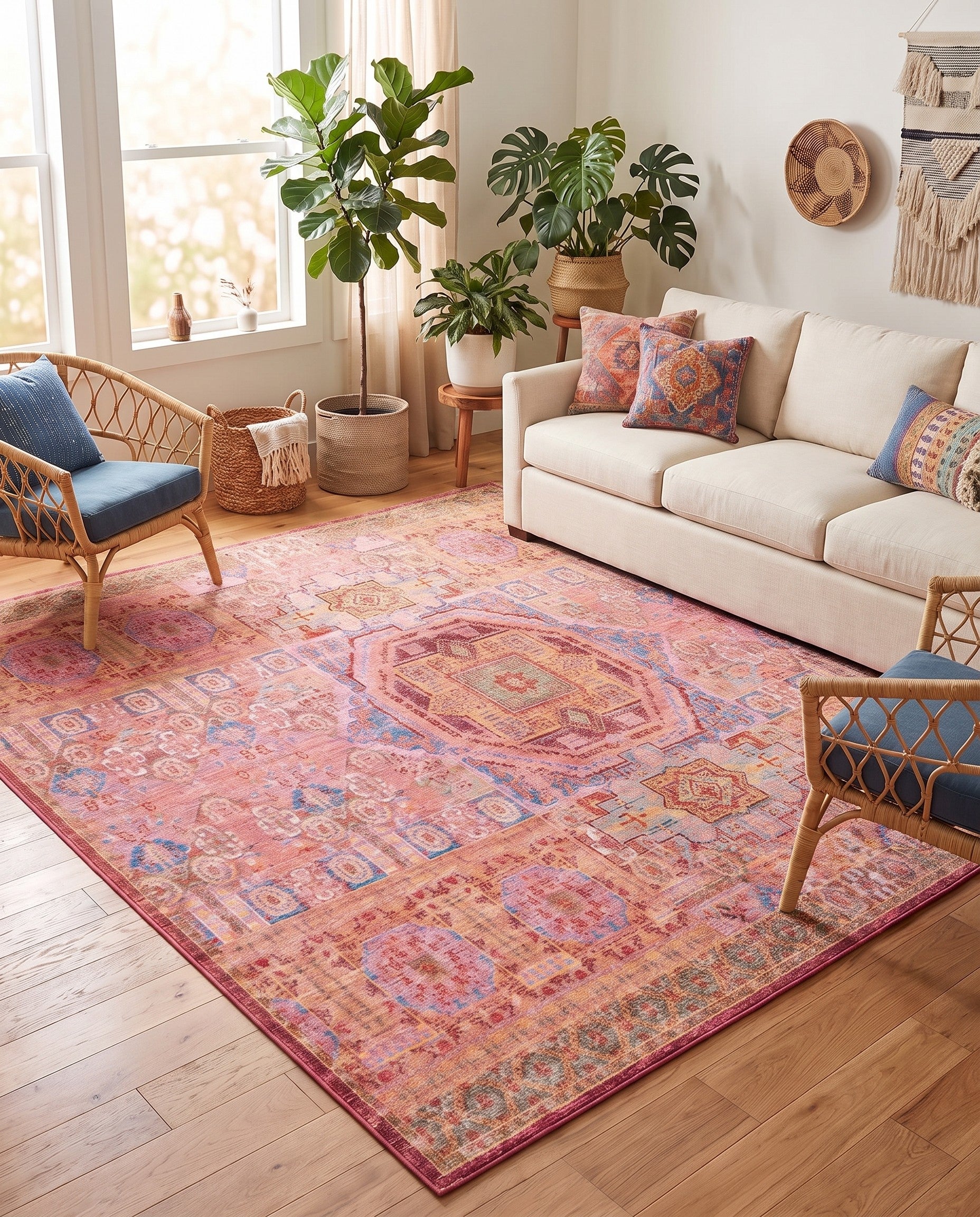 8' x 8' Aqua Square Rug