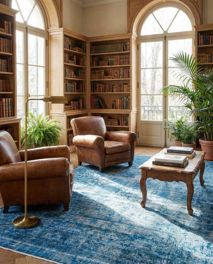 9' 7 x 13' 5 Vintage Royal Wool Rug