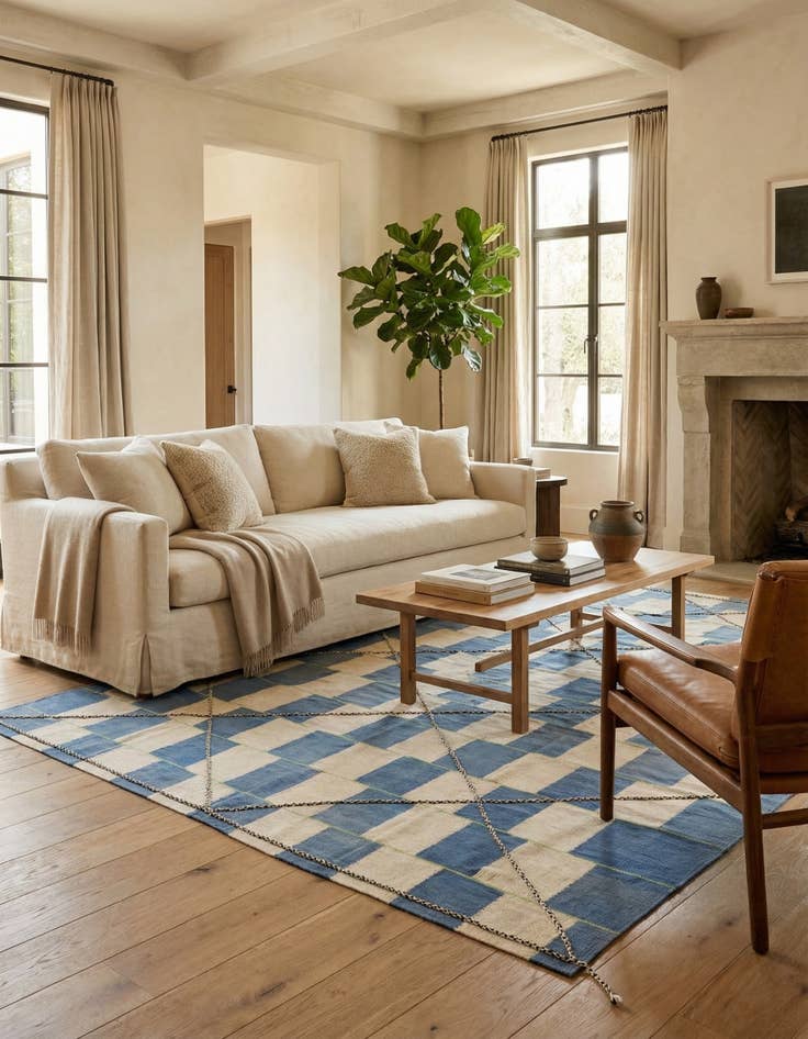 Detail image of 8' 5 x 10'  Hand Woven Kilim Modern Wool Rug