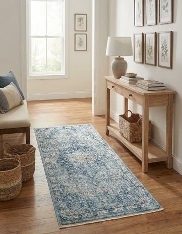 Navy Blue Newport Runner Rug