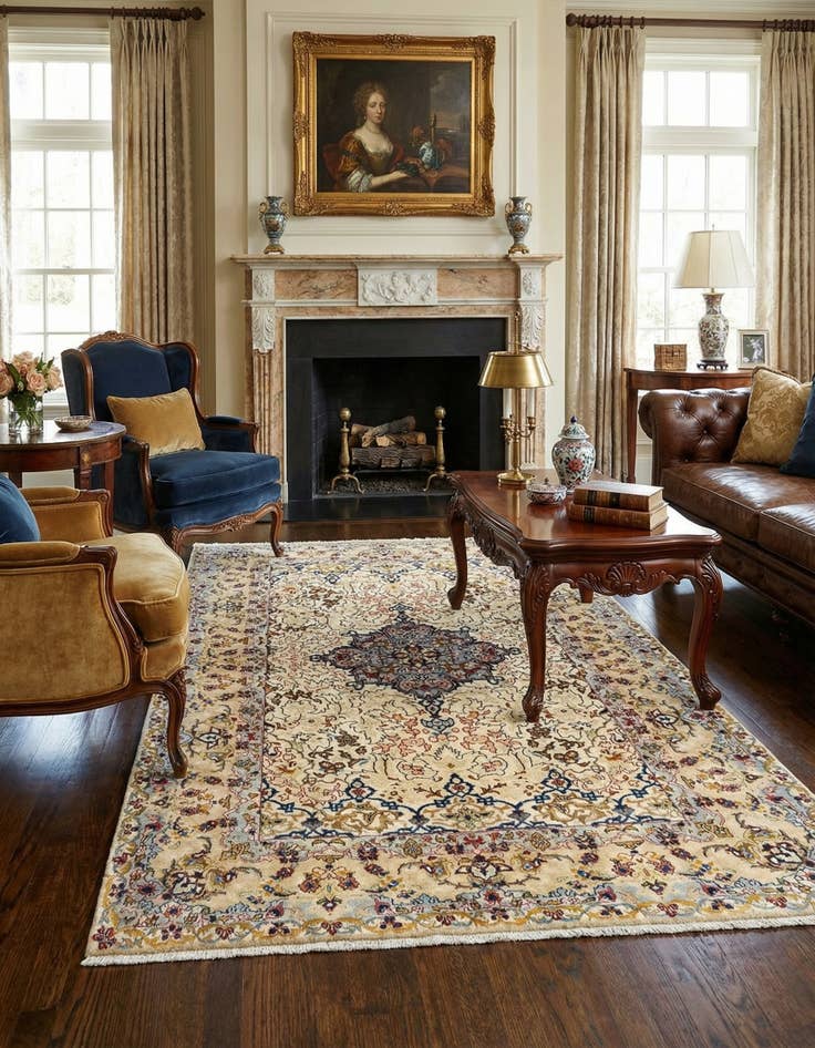 Detail image of 4' 6 x 6' 9 Tabriz Rug