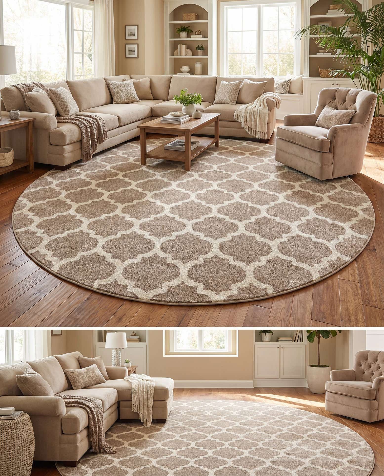 305cm x 305cm Trellis Tapis Rond