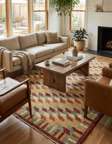 5' 2 x 6' 7 Hand Knotted Darya Oriental Rug