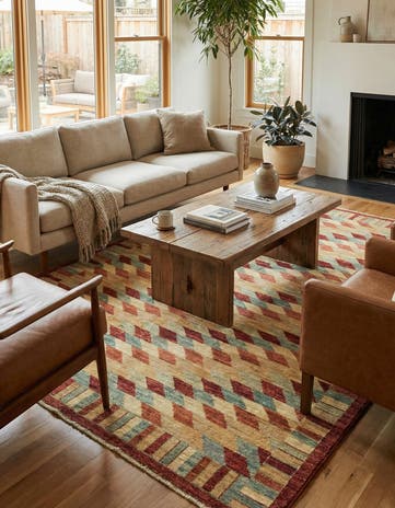 5' 2 x 6' 7 Hand Knotted Darya Oriental Rug