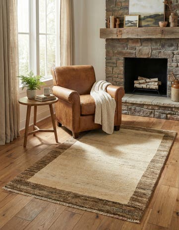 2' 7 x 4' 5 Hand Knotted Modern Ziegler Rug