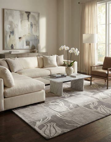 6' 9 x 10' 1 Hand Knotted Darya Wool Rug