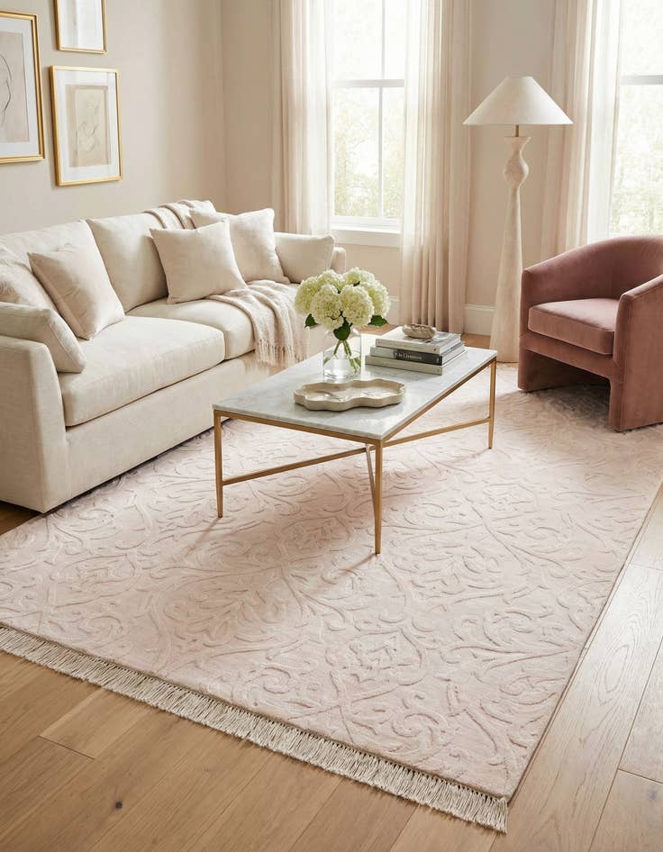 Detail image of 5' 5 x 7' 11  Hand Knotted Darya Wool Rug