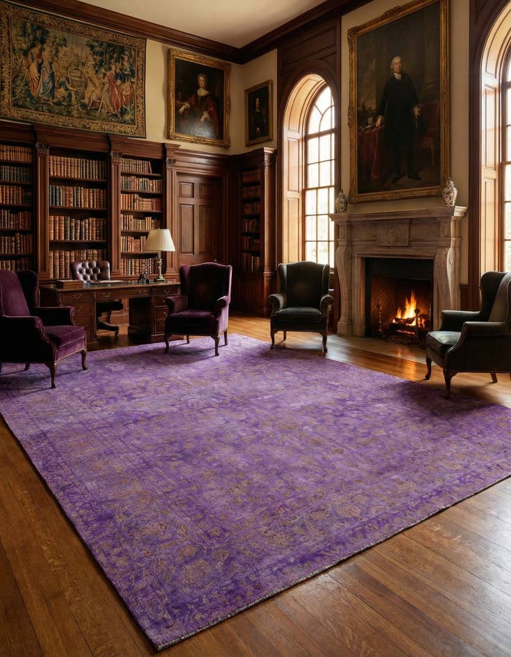 Detail image of 8' 4 x 12' Vintage Royal Wool Rug