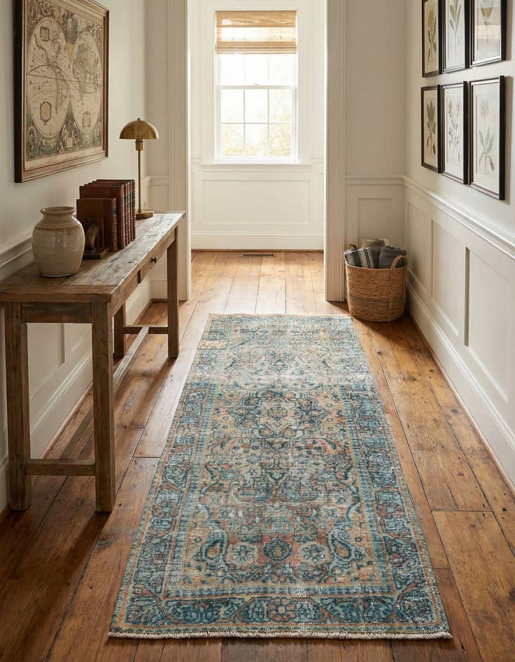 Detail image of 3' 1 x 8' 1  Hand Knotted Ultra Vintage Persian Wool Runner Rug