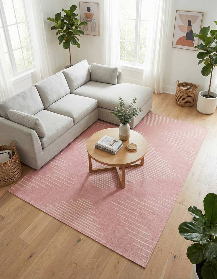 Detail image of 6' x 9'  Washable Modern Indoor / Outdoor Rug