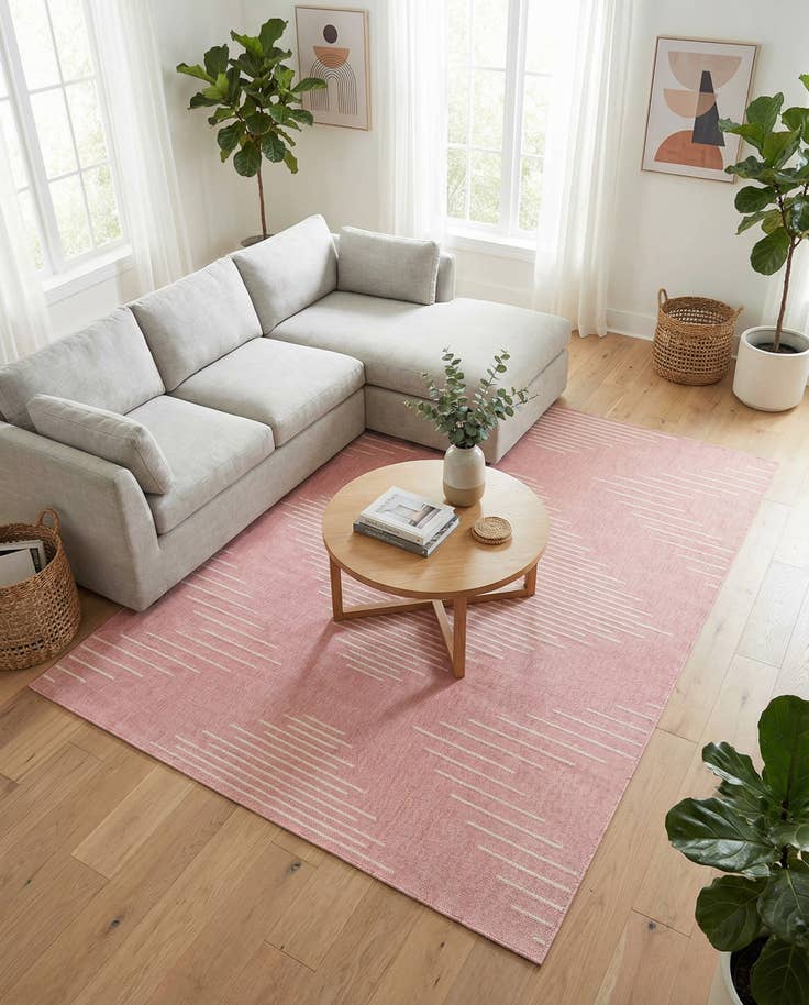 Detail image of 6' x 9' Easy-Clean Modern Indoor / Outdoor Rug