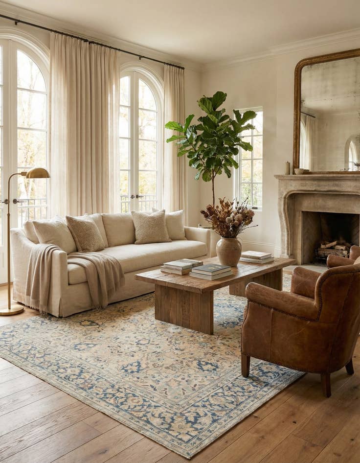 Detail image of 8' 2 x 11' 9  Hand Knotted Ultra Vintage Persian Wool Rug