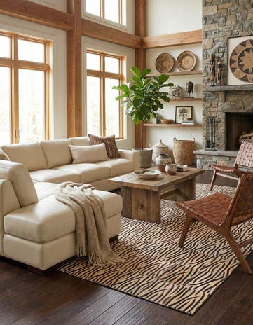 5' 6 x 7' 9 Cowhide Rug