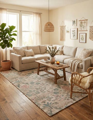 7' 10 x 10' Hand Woven Chenille Jute Rug