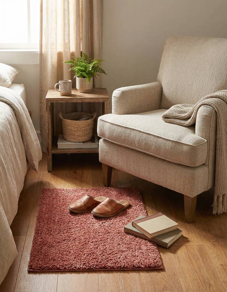 Detail image of 1' 4 x 1' 4 Jill Zarin Shaggy Chic Sample Rug