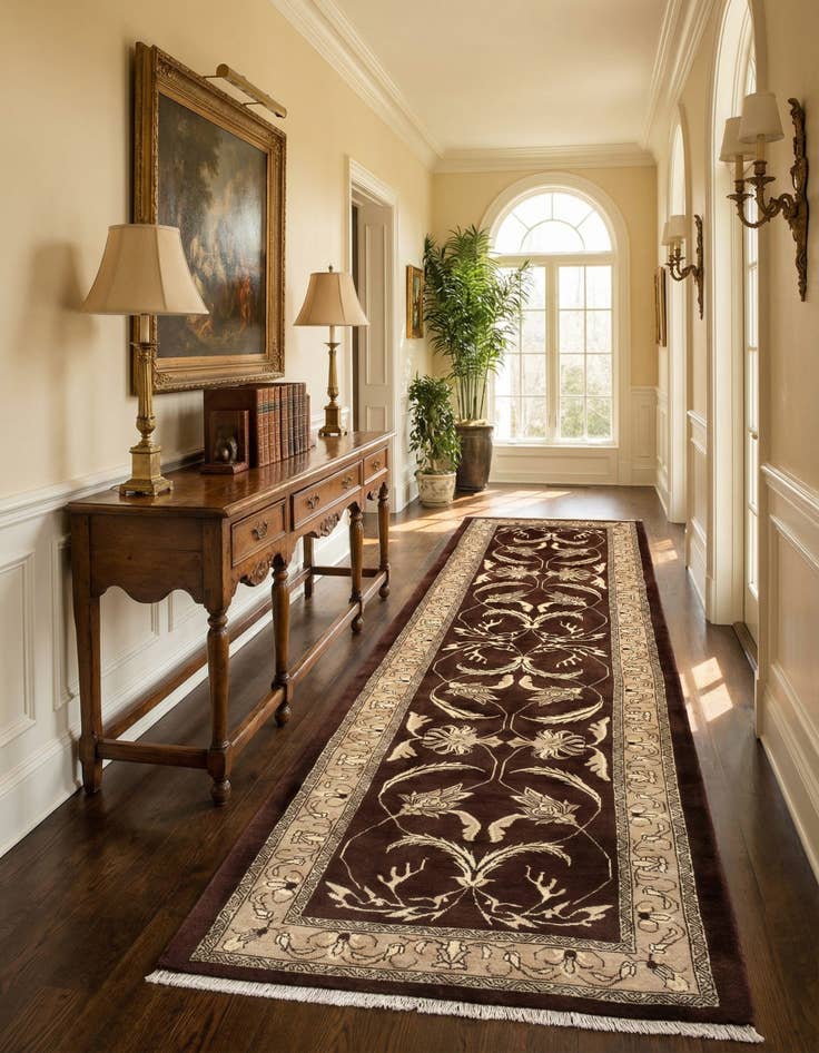 Detail image of 2' 9 x 10' 1  Hand Knotted Tabriz Persian Wool Runner Rug