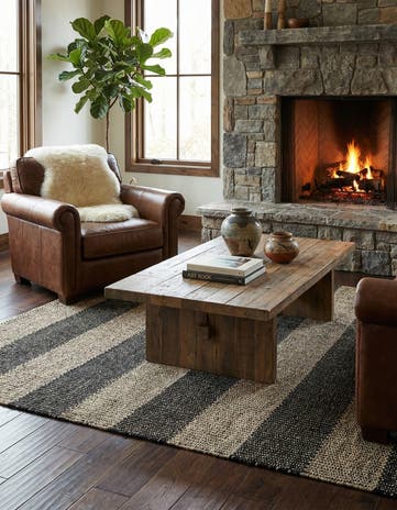 4' 7 x 6' 8 Hand Knotted Kashkuli Gabbeh Rug