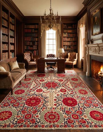 10' 2 x 13' 11 Farahan Wool Rug