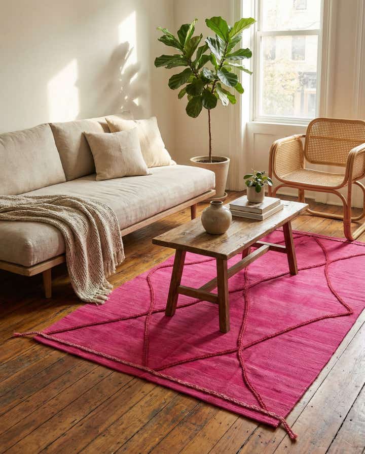 4' 1 x 6' Hand Knotted Moroccan Wool Rug