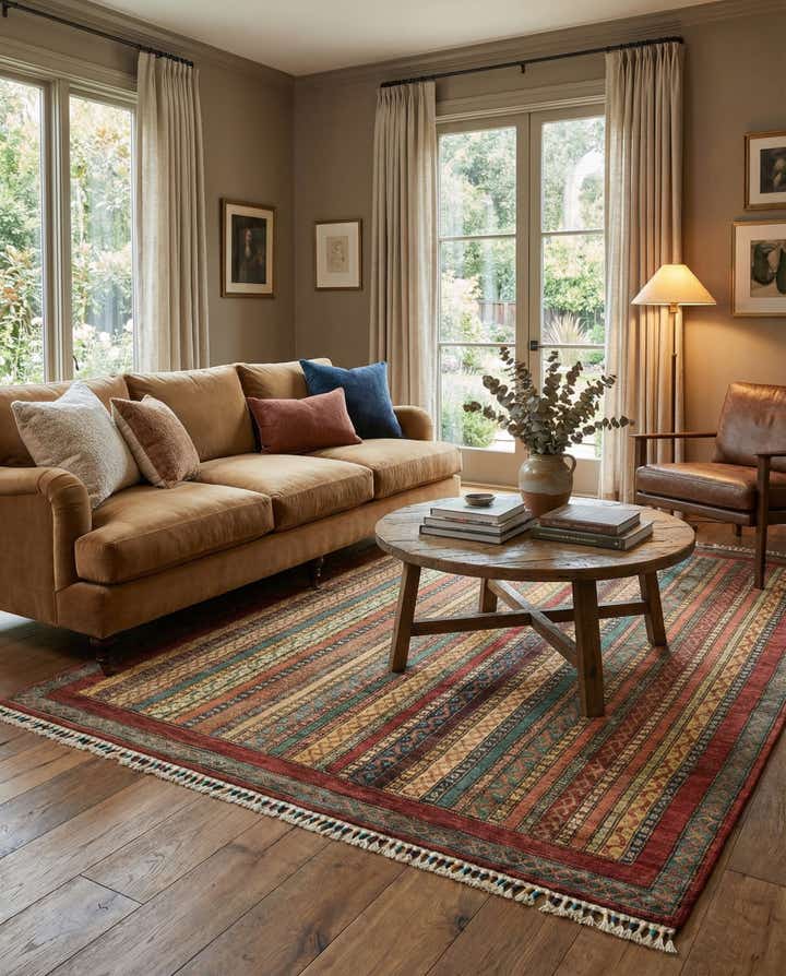 5' x 6' 4 Hand Knotted Ariana Ziegler Rug