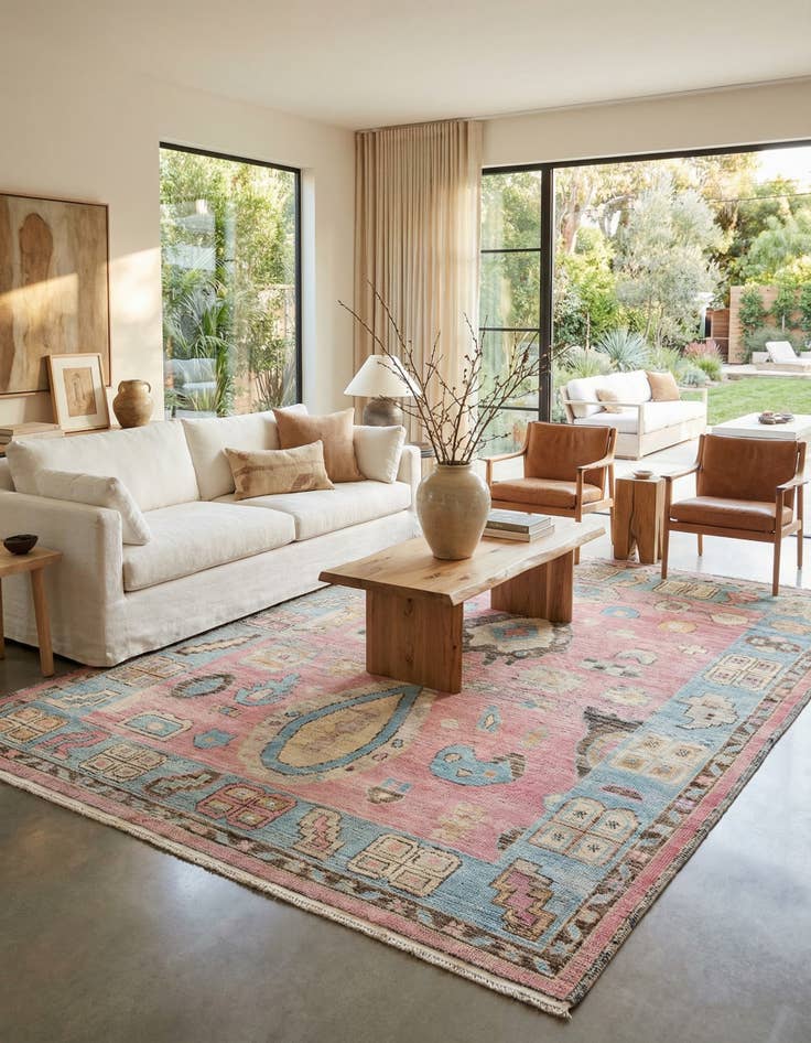 Detail image of 8' 8 x 11' 10  Hand Knotted Moroccan Wool Rug