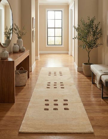 2' 7 x 9' 1 Hand Knotted Darya Wool Runner Rug