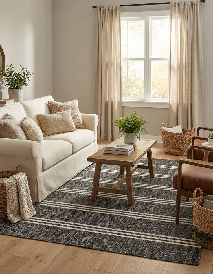 Detail image of 5' 3 x 8'  Washable Jill Zarin Anguilla Indoor / Outdoor Rug