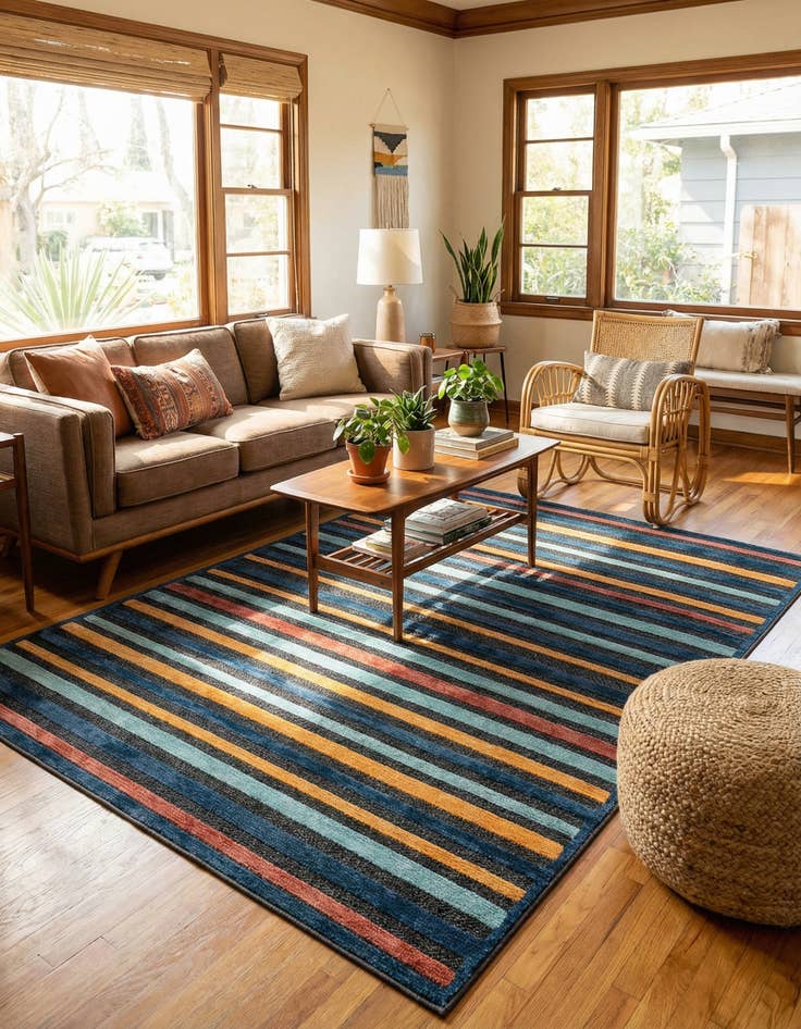 Detail image of 6' x 9' Easy-Clean Belize Indoor / Outdoor Rug