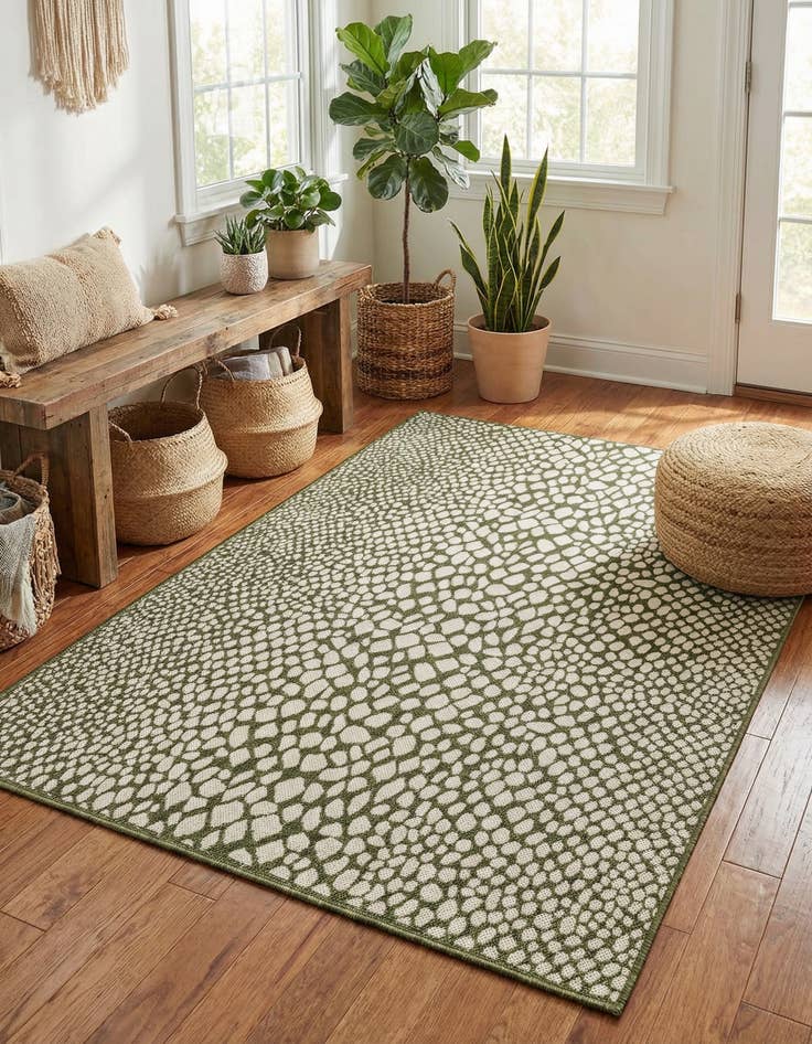 Detail image of 1' 4 x 1' 4  Washable Jill Zarin Cape Town Indoor / Outdoor Sample Rug