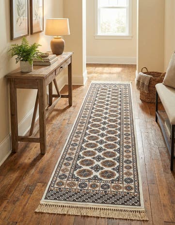 2' x 8' Bokhara Runner Rug
