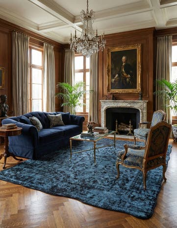 9' 9 x 11' 9 Vintage Royal Wool Rug