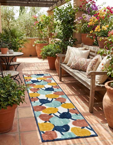 2' x 10' Easy-Clean Belize Indoor / Outdoor Runner Rug