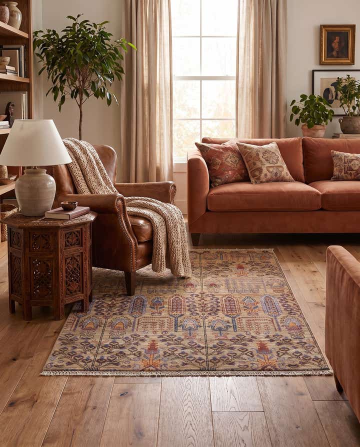 3' 3 x 5' Hand Knotted Ariana Ziegler Rug