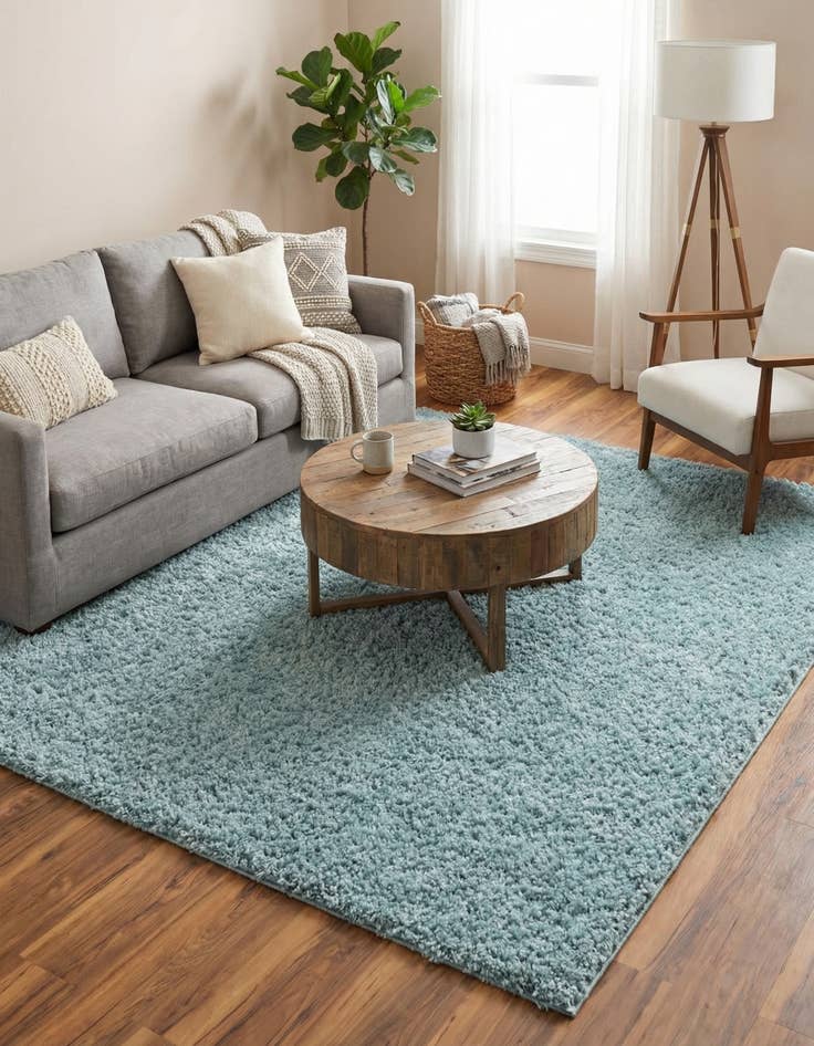 Detail image of 7' x 7' Zermatt Shag Square Rug