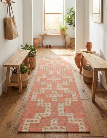 2' x 8' Hand Woven Kilim Wool Runner Rug
