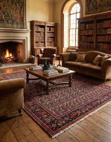 4' 6 x 6' 3 Malayer Wool Rug